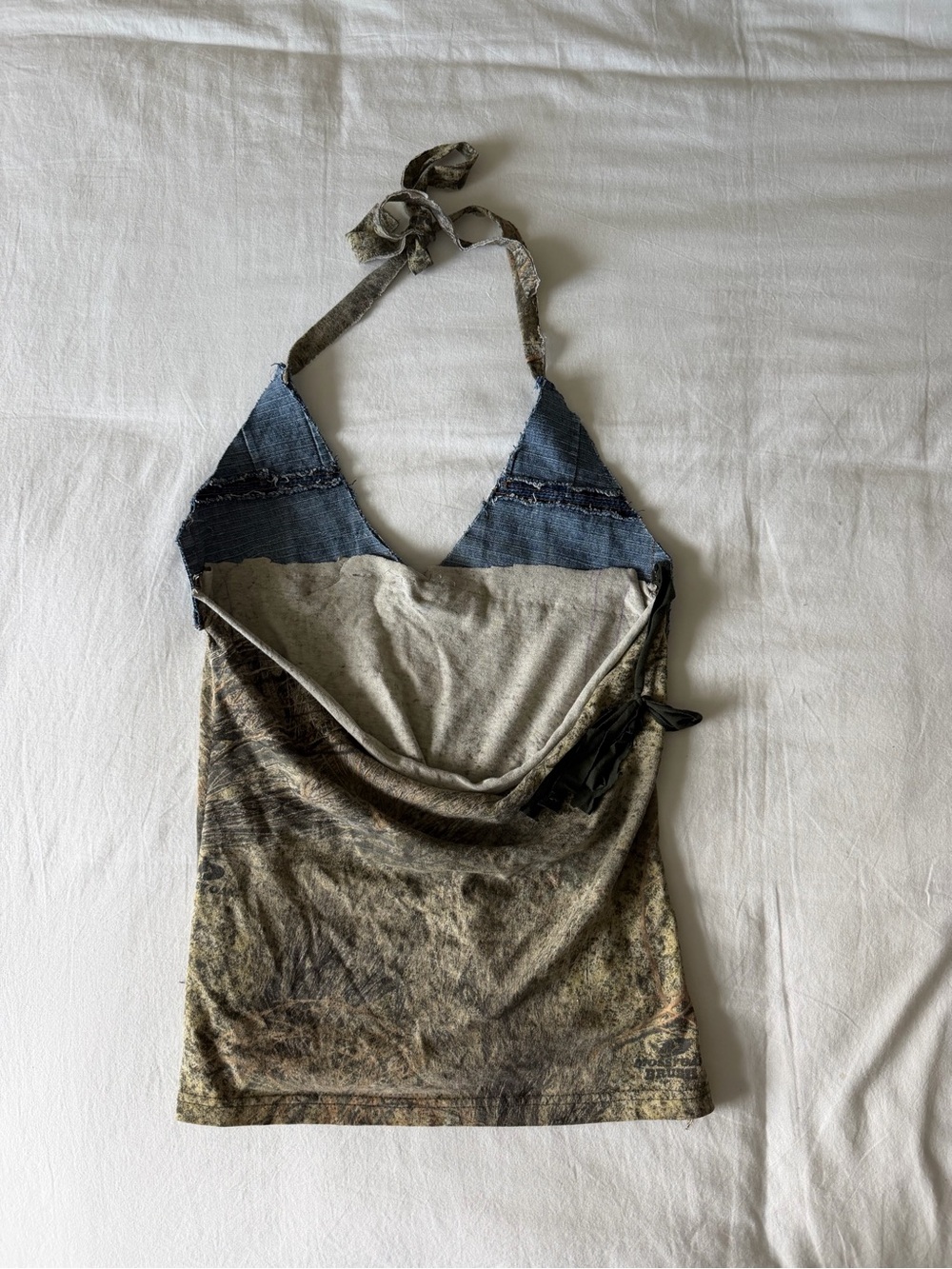 Camo and denim going out top - Picture 2 of 2